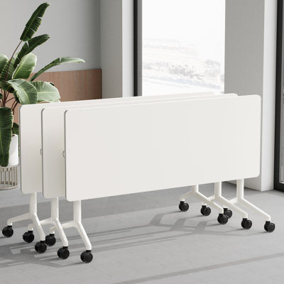 Inbox Zero Niaja 63'' Flip-top Nesting Mobile Training Table